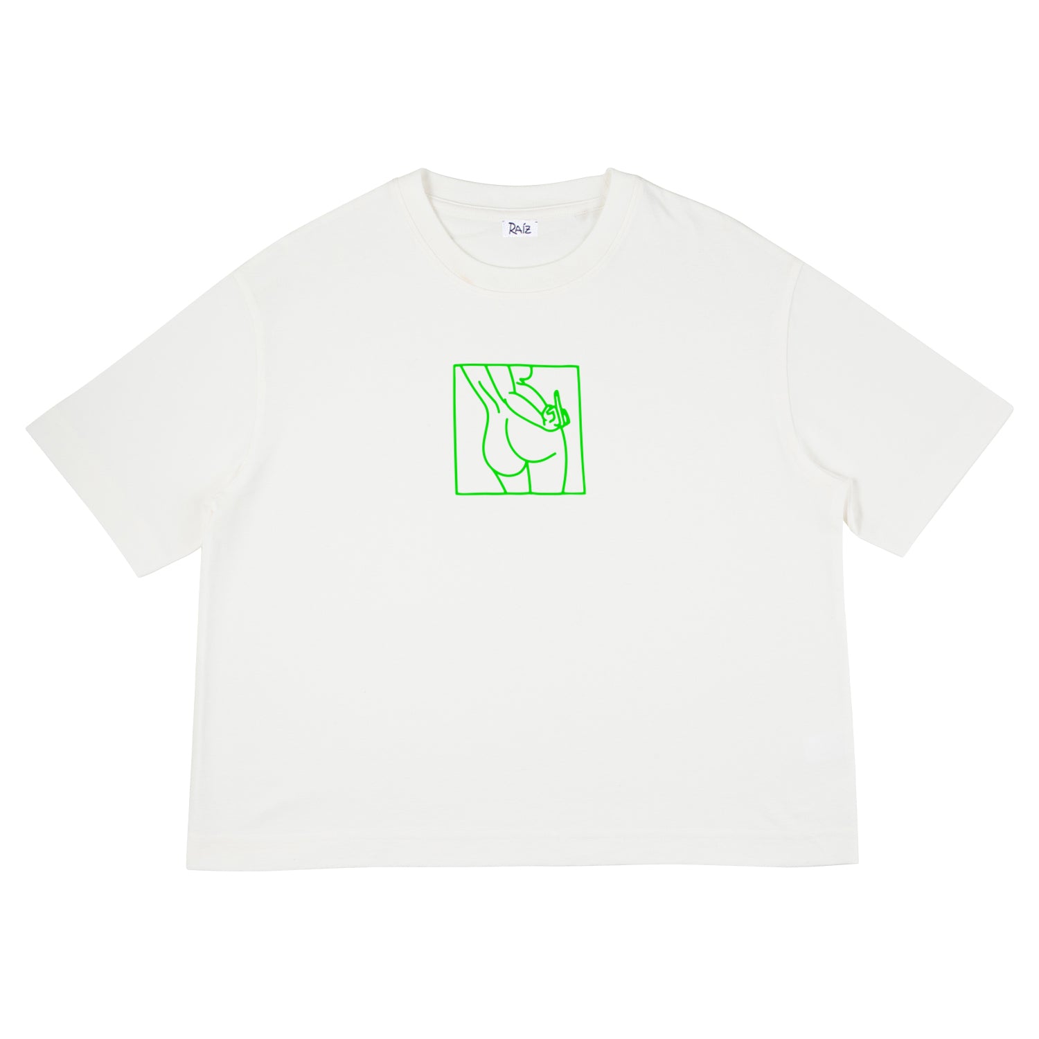 CROP MIDDLE FINGER T-SHIRT