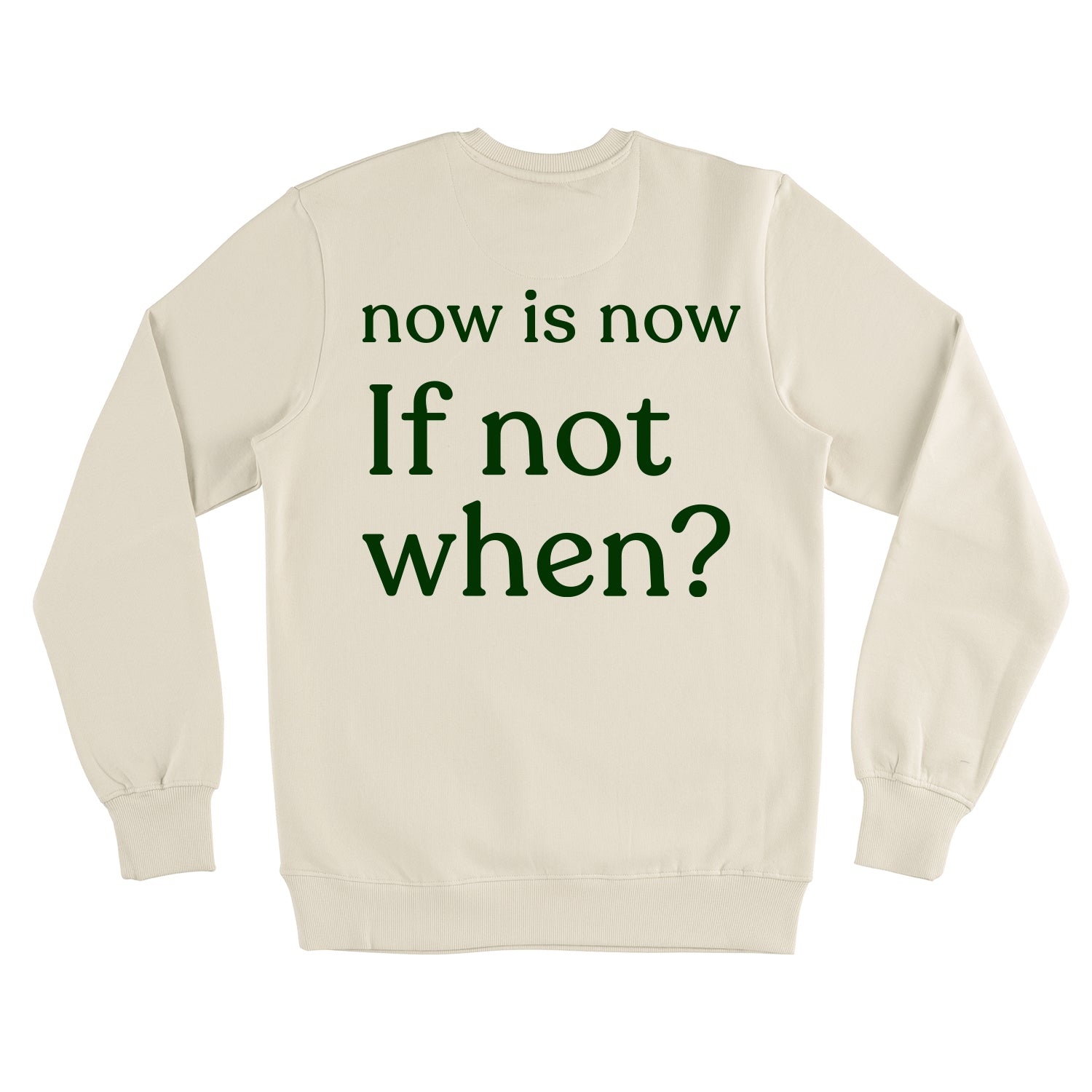 NOW IS NOW SWEATSHIRT